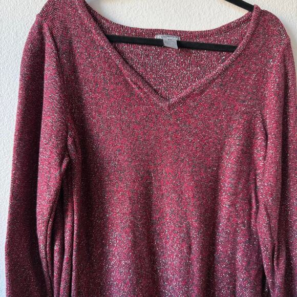Burgundy glitter sweater - Picture 3 of 4